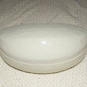 Coach Sunglass/Eyeglass Case - New Clamshell - White
